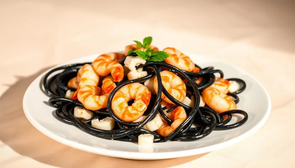 squid ink seafood pasta recipe