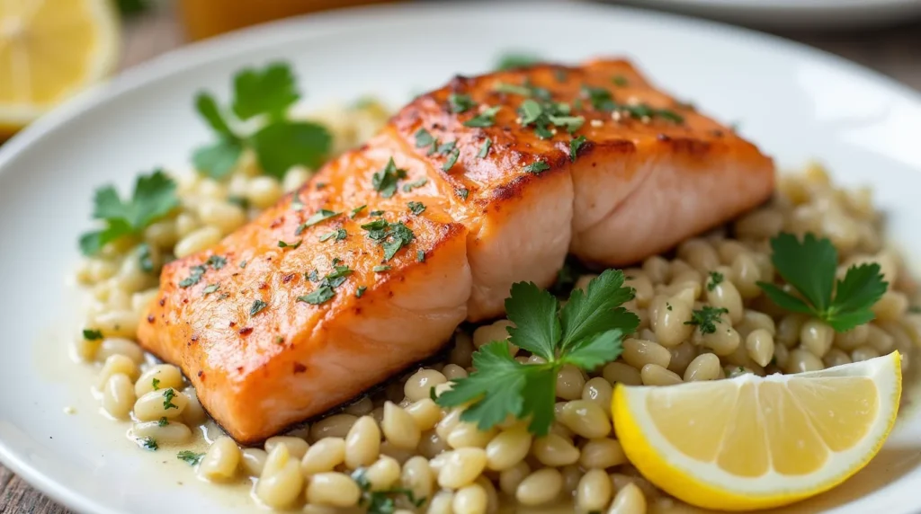 salmon and orzo recipes