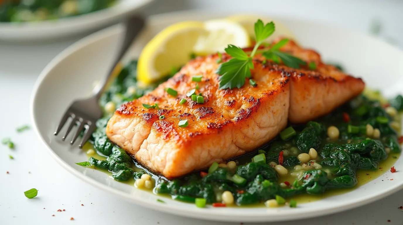 salmon and spinach recipe