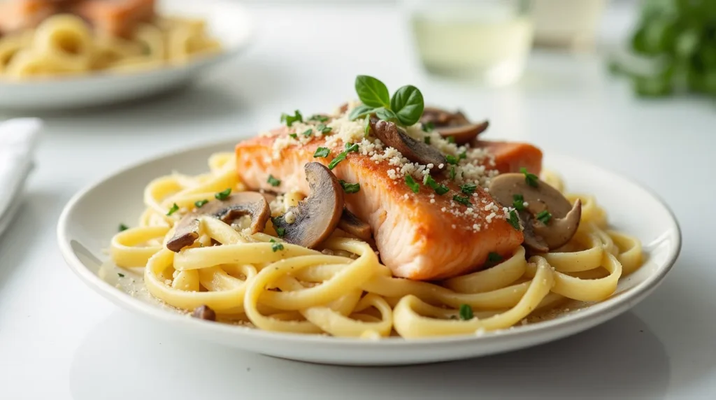 salmon mushroom recipe