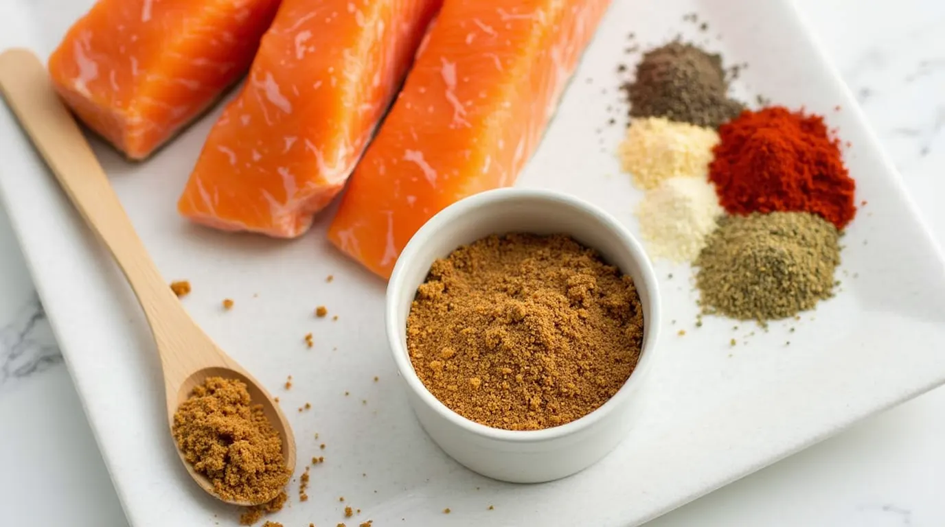 salmon rub recipe -sugar