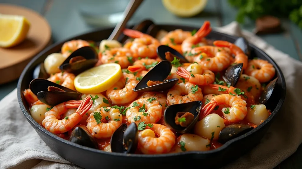 seafood bake recipe