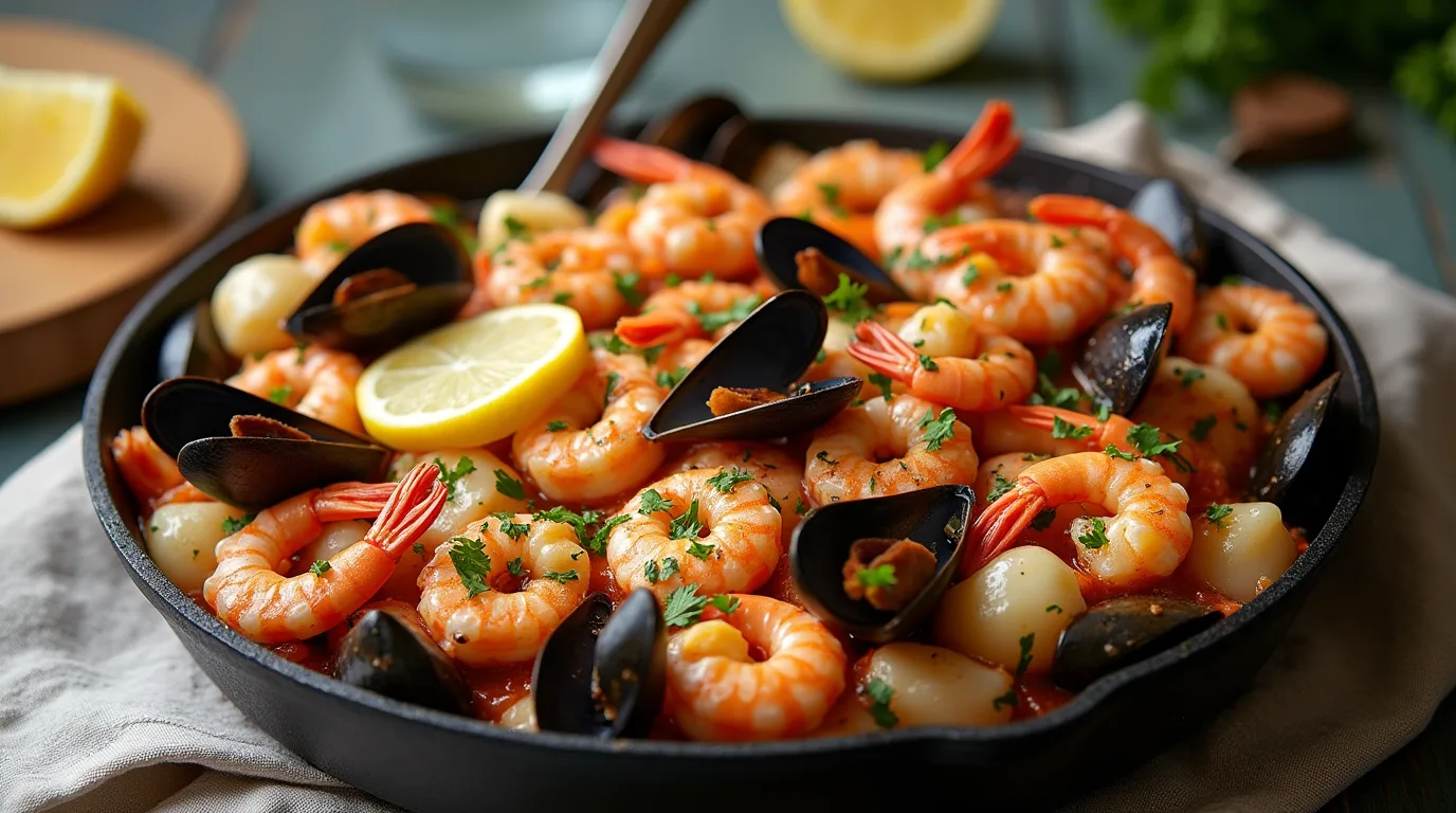seafood bake recipe