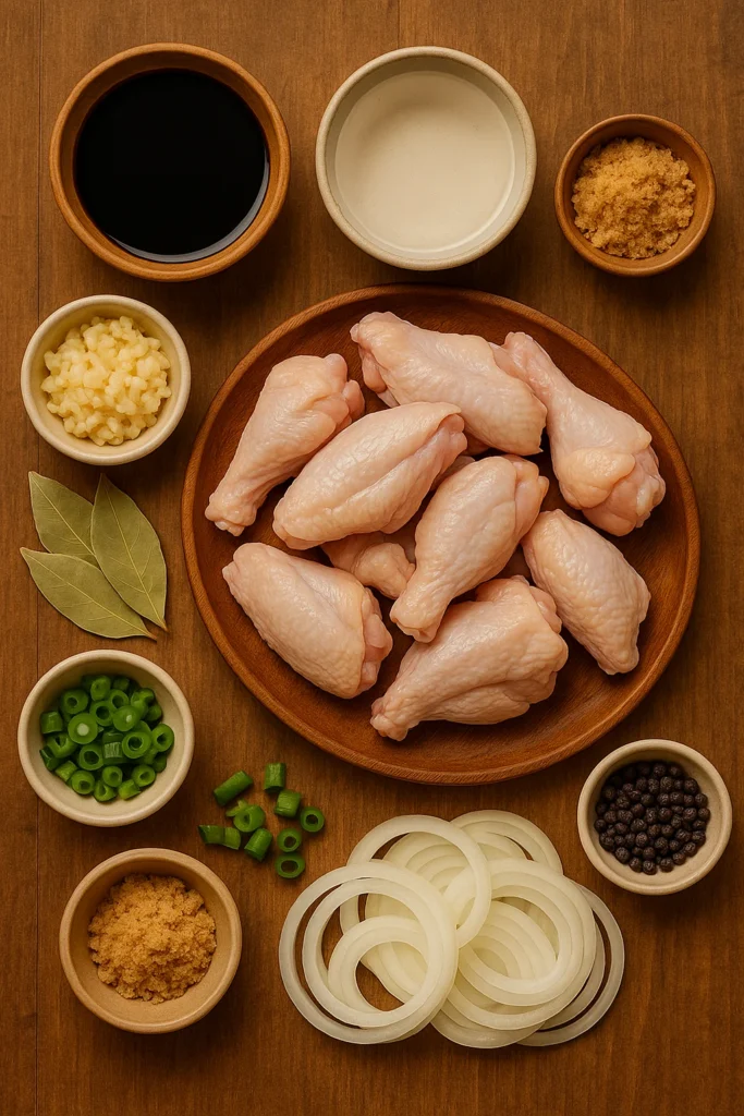 Adobo Chicken Wings Filipino: An Authentic Recipe from Scarlett’s Kitchen 8 Ingredients for adobo chicken wings Filipino