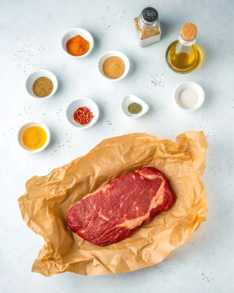 The Ultimate Beef Shawarma Bowl Recipe for a Flavorful Night In 7 Ingredients for beef shawarma spice rub and steak marinade for our beef shawarma bowl recipe.