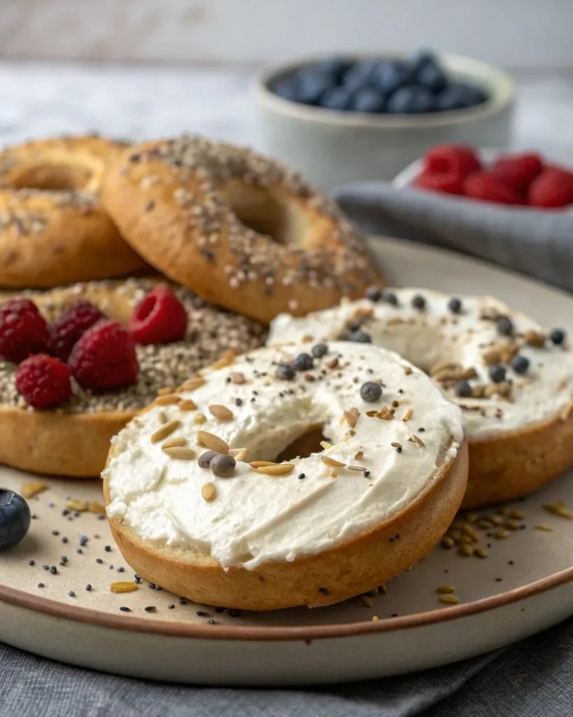 Easy Protein Bagel Recipe: Boost Your Breakfast with Protein 12 Serving Protein Bagels - Easy Protein Bagel Recipe with Toppings